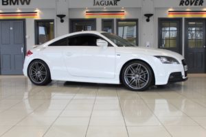 Used 2014 WHITE AUDI TT Coupe 2.0 TDI QUATTRO BLACK EDITION 2d 168 BHP (reg. 2014-03-15) for sale in Bramhall