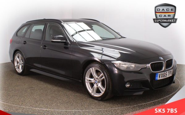 Used 2015 BLACK BMW 3 SERIES Estate 2.0 320D M SPORT TOURING 5d 188 BHP (reg. 2015-11-22) for sale in Failsworth