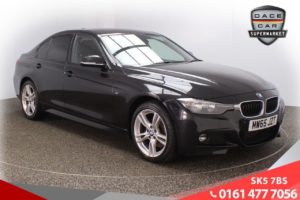 Used 2015 BLACK BMW 3 SERIES Saloon 3.0 330D XDRIVE M SPORT 4d AUTO 255 BHP (reg. 2015-11-11) for sale in Failsworth