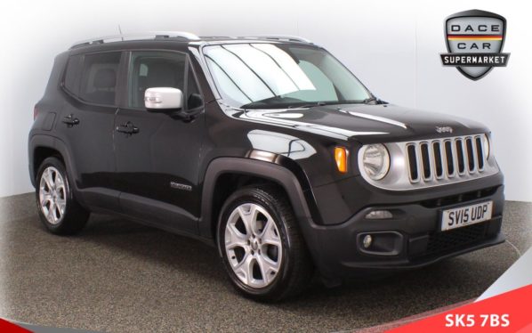 Used 2015 BLACK JEEP RENEGADE Estate 1.4 LIMITED 5d 138 BHP (reg. 2015-05-27) for sale in Failsworth