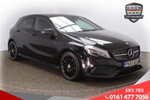Used 2015 BLACK MERCEDES-BENZ A-CLASS Hatchback 2.1 A 200 D AMG LINE PREMIUM 5d AUTO 134 BHP (reg. 2015-09-30) for sale in Failsworth