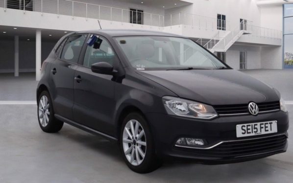 Used 2015 BLACK VOLKSWAGEN POLO Hatchback 1.2 SE DESIGN TSI 5d 90 BHP (reg. 2015-06-30) for sale in Failsworth