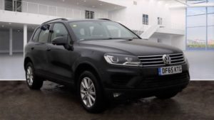 Used 2015 BLACK VOLKSWAGEN TOUAREG Estate 3.0 V6 ESCAPE TDI BLUEMOTION TECHNOLOGY 5d AUTO 259 BHP (reg. 2015-11-06) for sale in Stretford