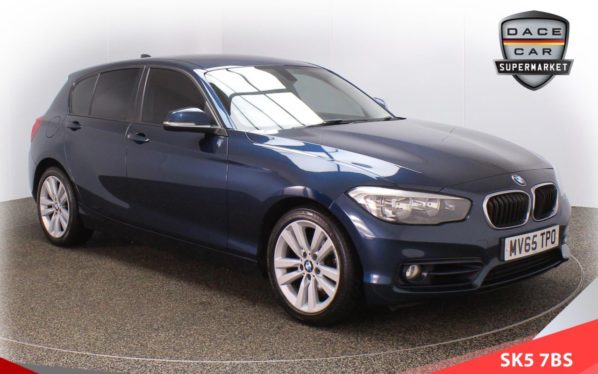 Used 2015 BLUE BMW 1 SERIES Hatchback 2.0 118D SPORT 5d AUTO 147 BHP (reg. 2015-09-14) for sale in Failsworth