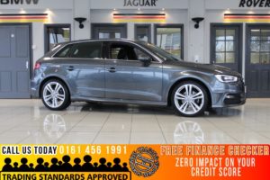 Used 2015 GREY AUDI A3 Hatchback 1.6 TDI S LINE 5d AUTO 109 BHP (reg. 2015-09-17) for sale in Bramhall