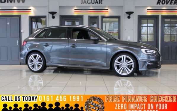 Used 2015 GREY AUDI A3 Hatchback 1.6 TDI S LINE 5d AUTO 109 BHP (reg. 2015-09-17) for sale in Bramhall