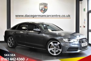 Used 2015 GREY AUDI A6 Saloon 3.0 TDI QUATTRO BLACK EDITION 4d AUTO 313 BHP (reg. 2015-03-23) for sale in Stretford