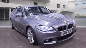 Used 2015 GREY BMW 5 SERIES Saloon 3.0 530D M SPORT 4d AUTO 255 BHP (reg. 2015-08-07) for sale in Stretford