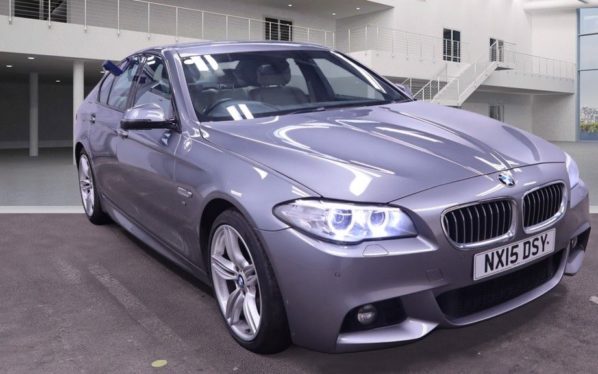 Used 2015 GREY BMW 5 SERIES Saloon 3.0 530D M SPORT 4d AUTO 255 BHP (reg. 2015-08-07) for sale in Stretford