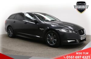 Used 2015 GREY JAGUAR XF Estate 2.2 D R-SPORT SPORTBRAKE 5d AUTO 163 BHP (reg. 2015-07-27) for sale in Ramsbottom