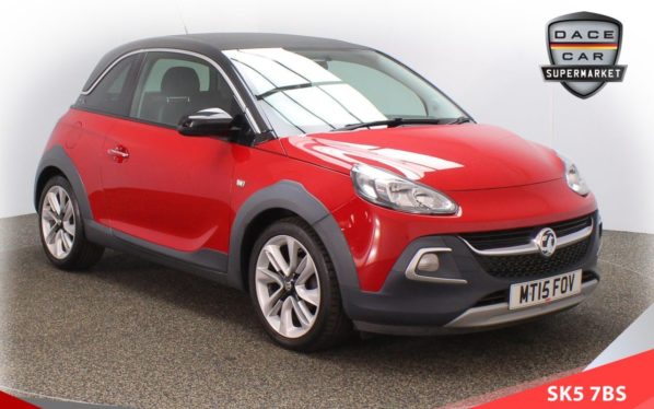 Used 2015 RED VAUXHALL ADAM Hatchback 1.2 ROCKS AIR 3d 69 BHP (reg. 2015-04-30) for sale in Failsworth
