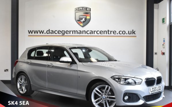 Used 2015 SILVER BMW 1 SERIES Hatchback 1.5 116D M SPORT 5d 114 BHP (reg. 2015-10-16) for sale in Stretford