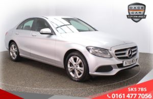 Used 2015 SILVER MERCEDES-BENZ C CLASS Saloon 2.0 C200 SE 4d 184 BHP (reg. 2015-03-26) for sale in Failsworth
