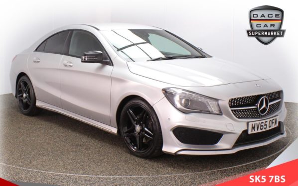 Used 2015 SILVER MERCEDES-BENZ CLA Coupe 1.6 CLA 180 AMG SPORT 4d 121 BHP (reg. 2015-09-28) for sale in Failsworth