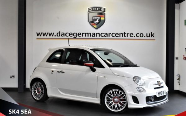 Used 2015 WHITE ABARTH 500 Hatchback 1.4 ABARTH 595 TURISMO 3d 160 BHP (reg. 2015-04-30) for sale in Stretford