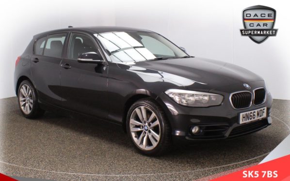 Used 2016 BLACK BMW 1 SERIES Hatchback 2.0 120D SPORT 5d 188 BHP (reg. 2016-10-31) for sale in Failsworth