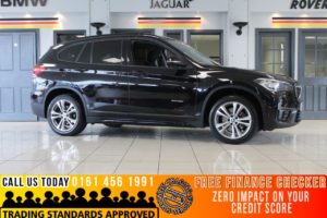 Used 2016 BLACK BMW X1 Estate 2.0 XDRIVE20I SPORT 5d AUTO 189 BHP (reg. 2016-06-29) for sale in Bramhall