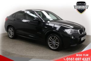 Used 2016 BLACK BMW X4 Coupe 2.0 XDRIVE20D M SPORT 4d 188 BHP (reg. 2016-01-29) for sale in Ramsbottom