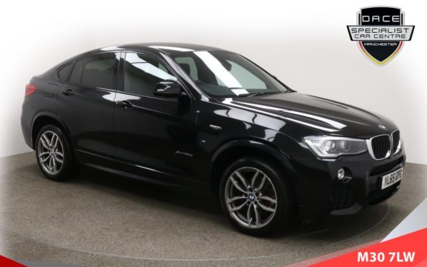 Used 2016 BLACK BMW X4 Coupe 2.0 XDRIVE20D M SPORT 4d 188 BHP (reg. 2016-01-29) for sale in Ramsbottom
