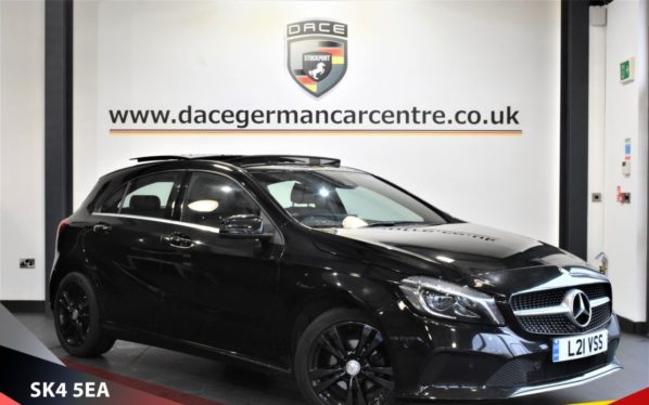 Used 2016 BLACK MERCEDES-BENZ A-CLASS Hatchback 1.5 A 180 D SPORT PREMIUM PLUS 5d AUTO 107 BHP (reg. 2016-01-29) for sale in Stretford