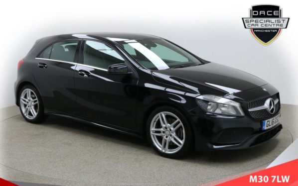 Used 2016 BLACK MERCEDES-BENZ A-CLASS Hatchback 2.1 A 220 D AMG LINE 5d AUTO 174 BHP (reg. 2016-05-31) for sale in Ramsbottom