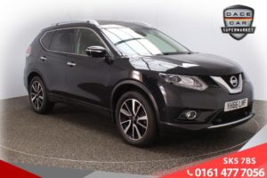 Used 2016 BLACK NISSAN X-TRAIL 4x4 1.6 DCI TEKNA 5d 130 BHP ( 4 x 4 ) 4wd 7 SEATER (reg. 2016-10-13) for sale in Failsworth