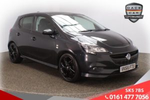 Used 2016 BLACK VAUXHALL CORSA Hatchback 1.4 LIMITED EDITION ECOFLEX 5d 89 BHP (reg. 2016-09-22) for sale in Failsworth