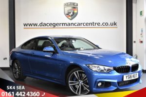 Used 2016 BLUE BMW 4 SERIES Coupe 3.0 435D XDRIVE M SPORT 2d AUTO 309 BHP (reg. 2016-05-05) for sale in Stretford