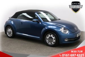 Used 2016 BLUE VOLKSWAGEN BEETLE Convertible 2.0 DESIGN TDI BLUEMOTION TECHNOLOGY 2d 148 BHP (reg. 2016-06-06) for sale in Ramsbottom