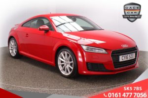 Used 2016 RED AUDI TT Coupe 2.0 TFSI SPORT 2d AUTO 227 BHP (reg. 2016-05-27) for sale in Failsworth