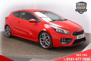 Used 2016 RED KIA PRO CEED Hatchback 1.6 GT 3d 201 BHP (reg. 2016-03-02) for sale in Failsworth