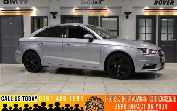Used 2016 SILVER AUDI A3 Saloon 1.6 TDI S LINE NAV 4d 109 BHP (reg. 2016-06-15) for sale in Bramhall