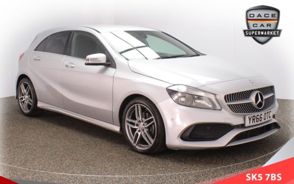 Used 2016 SILVER MERCEDES-BENZ A-CLASS Hatchback 2.1 A 200 D AMG LINE EXECUTIVE 5d AUTO 134 BHP (reg. 2016-09-29) for sale in Failsworth