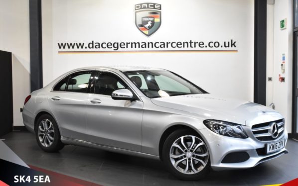 Used 2016 SILVER MERCEDES-BENZ C CLASS Saloon 1.6 C200 D SPORT 4d AUTO 136 BHP (reg. 2016-05-27) for sale in Stretford