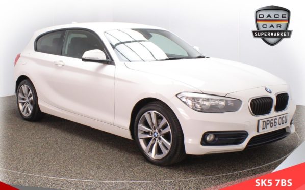 Used 2016 WHITE BMW 1 SERIES Hatchback 1.5 116D SPORT 3d 114 BHP (reg. 2016-12-15) for sale in Failsworth