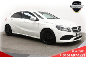 Used 2016 WHITE MERCEDES-BENZ A-CLASS Hatchback 1.5 A 180 D AMG LINE 5d 107 BHP (reg. 2016-10-31) for sale in Ramsbottom