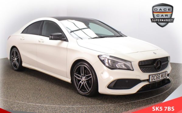 Used 2016 WHITE MERCEDES-BENZ CLA Coupe 2.1 CLA 200 D AMG LINE 4d 134 BHP (reg. 2016-12-12) for sale in Failsworth