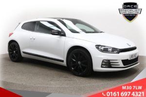 Used 2016 WHITE VOLKSWAGEN SCIROCCO Coupe 2.0 GT BLACK EDITION TDI DSG BMT 2d AUTO 150 BHP (reg. 2016-04-26) for sale in Ramsbottom