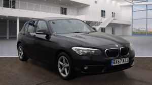 Used 2017 BLACK BMW 1 SERIES Hatchback 1.5 116D SE 5d 114 BHP (reg. 2017-11-09) for sale in Stretford
