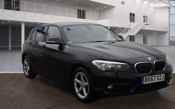 Used 2017 BLACK BMW 1 SERIES Hatchback 1.5 116D SE 5d 114 BHP (reg. 2017-11-09) for sale in Stretford