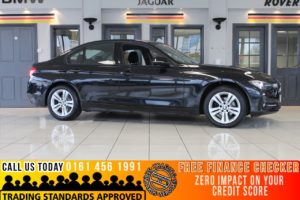 Used 2017 BLACK BMW 3 SERIES Saloon 2.0 316D SPORT 4d 114 BHP (reg. 2017-03-27) for sale in Bramhall
