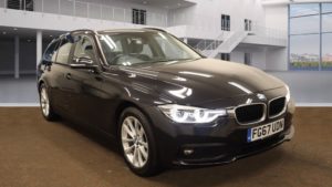 Used 2017 BLACK BMW 3 SERIES Estate 2.0 318D SE TOURING 5d 148 BHP (reg. 2017-10-18) for sale in Stretford
