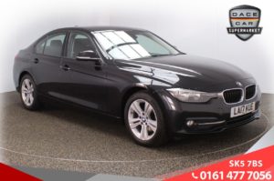 Used 2017 BLACK BMW 3 SERIES Saloon 2.0 320D SPORT 4d 188 BHP (reg. 2017-06-29) for sale in Failsworth