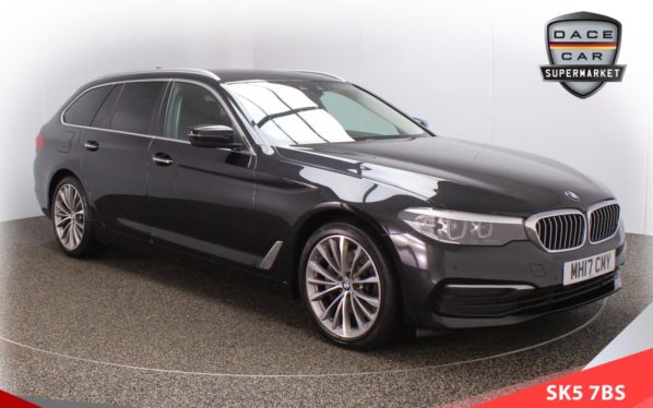 Used 2017 BLACK BMW 5 SERIES Estate 3.0 530D XDRIVE SE TOURING 5d AUTO 261 BHP (reg. 2017-08-31) for sale in Failsworth