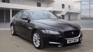 Used 2017 BLACK JAGUAR XF Saloon 2.0 R-SPORT 4d AUTO 177 BHP (reg. 2017-03-13) for sale in Failsworth