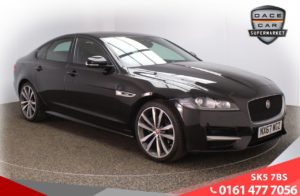 Used 2017 BLACK JAGUAR XF Saloon 2.0 R-SPORT 4d AUTO 247 BHP (reg. 2017-09-29) for sale in Failsworth