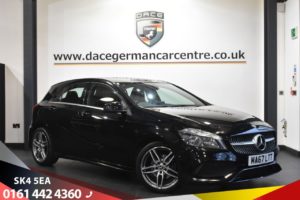 Used 2017 BLACK MERCEDES-BENZ A-CLASS Hatchback 1.5 A 180 D AMG LINE AUTO 5d 107 BHP (reg. 2017-09-28) for sale in Stretford