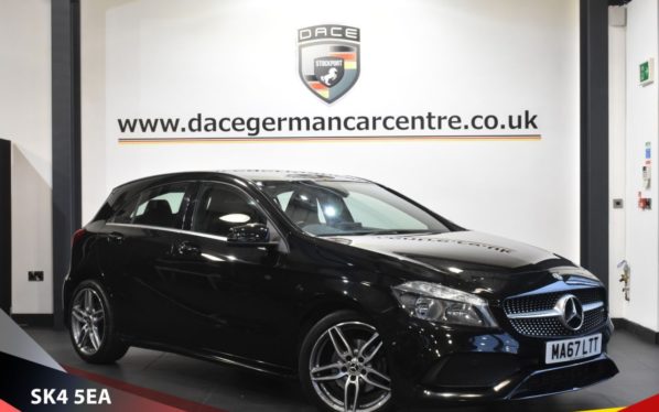 Used 2017 BLACK MERCEDES-BENZ A-CLASS Hatchback 1.5 A 180 D AMG LINE AUTO 5d 107 BHP (reg. 2017-09-28) for sale in Stretford