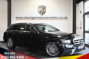 Used 2017 BLACK MERCEDES-BENZ E-CLASS Estate 2.0 E 220 D AMG LINE 5d 192 BHP (reg. 2017-11-30) for sale in Stretford