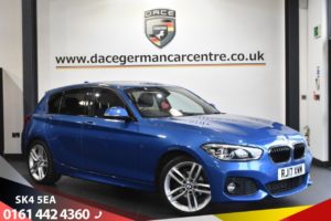 Used 2017 BLUE BMW 1 SERIES Hatchback 1.5 118I M SPORT 5d 134 BHP (reg. 2017-06-23) for sale in Stretford